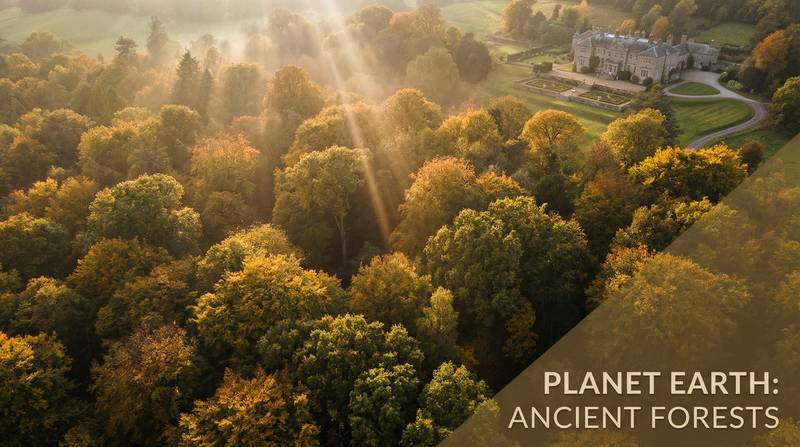 大象传媒植物视频-航拍千年古树林壮美视频